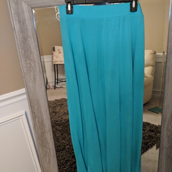 Cato Aqua Green Maxi Skirt - Picture 2 of 6